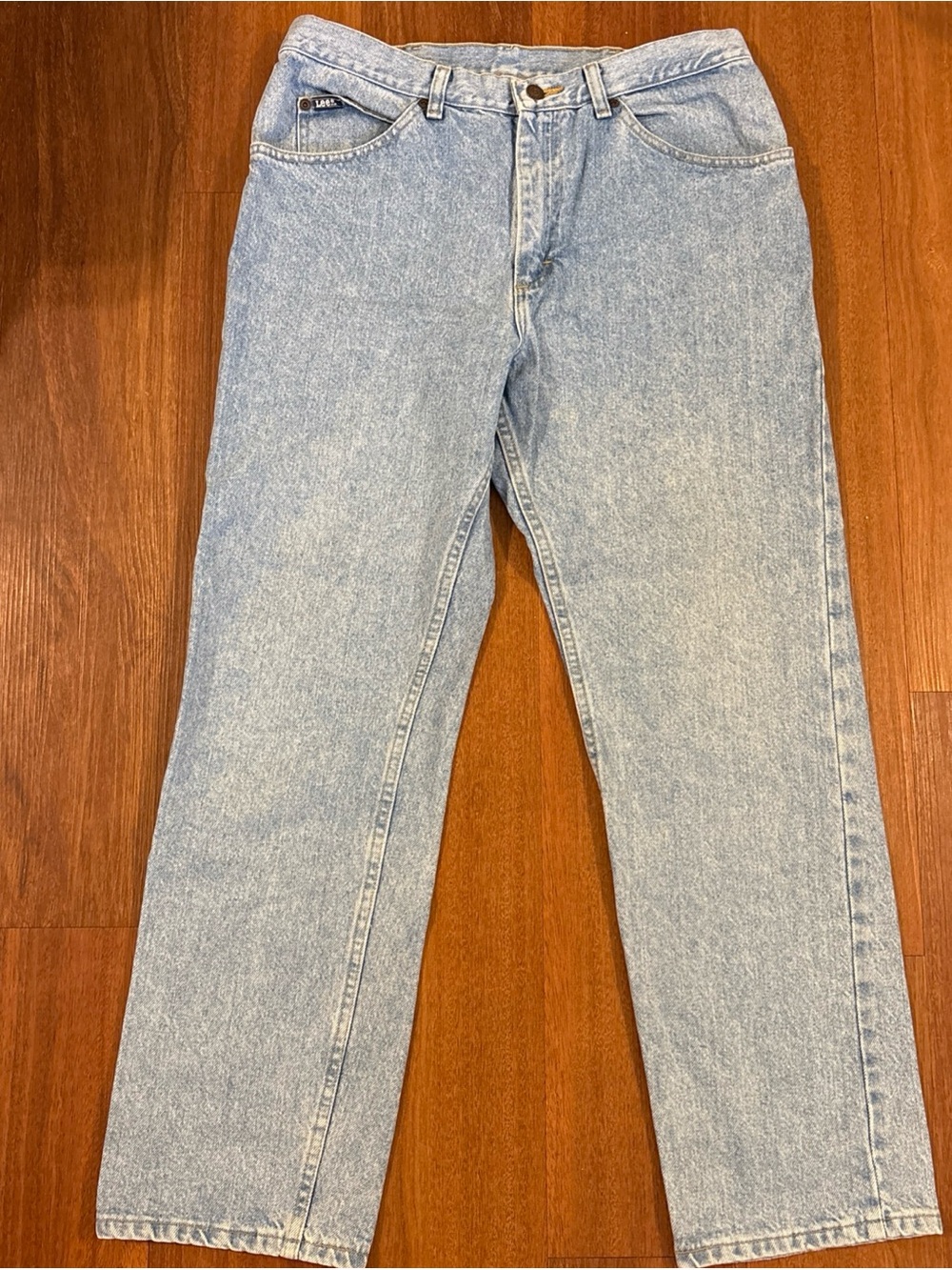 Vintage Lee Men’s 36x30 Light Wash Acid Wash Jeans 100% Cotton USA/Costa‎ Rica